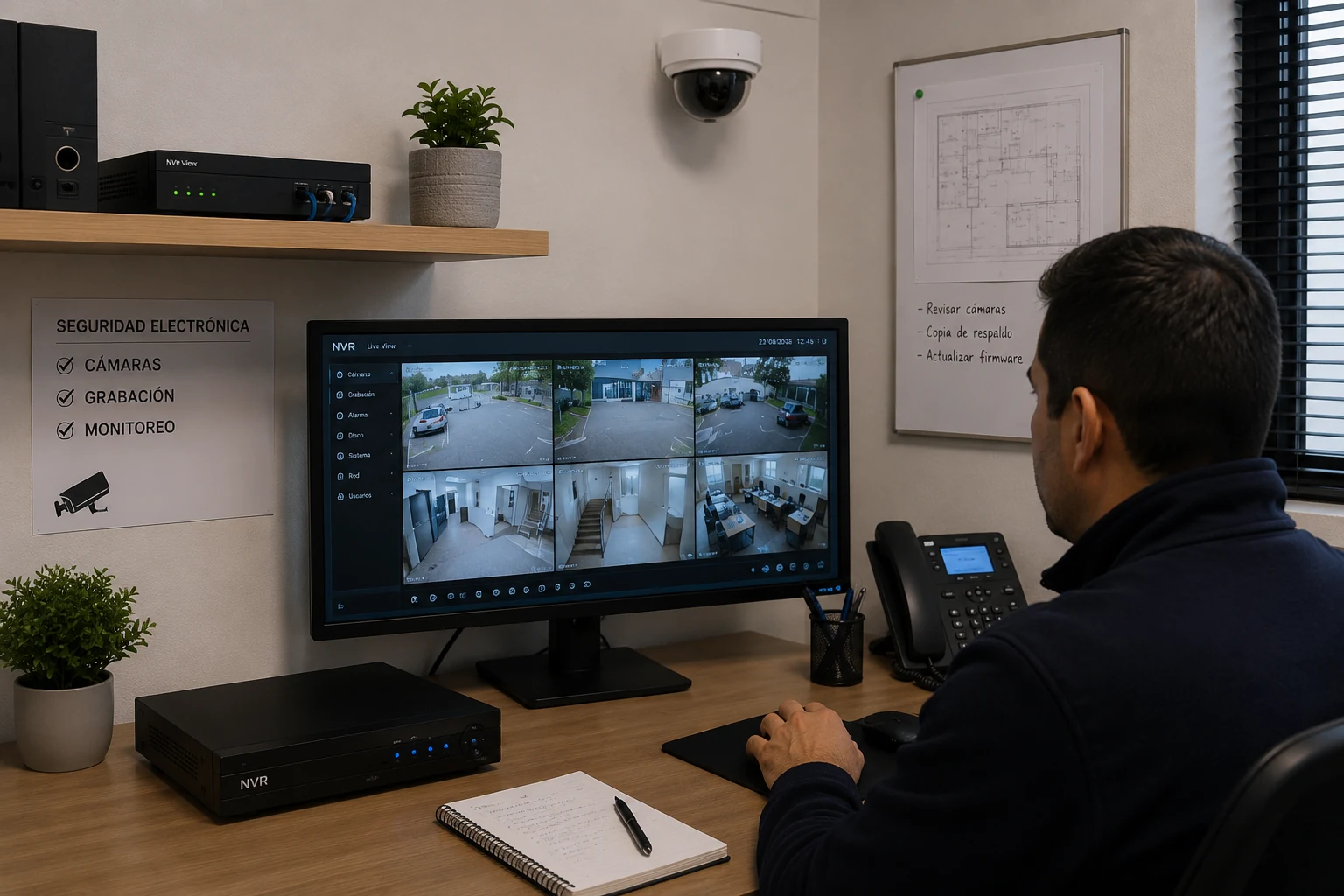 Sistema de seguridad electrónica y monitoreo CCTV
