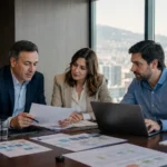 Equipo revisando una política de seguridad de la información y sus evidencias de aplicación