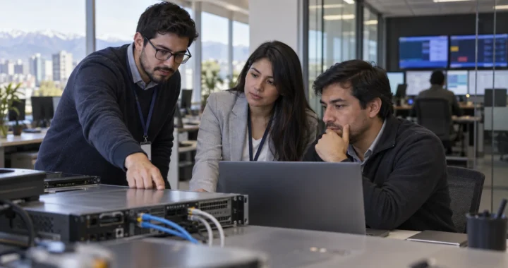 Equipo de TI, seguridad y operaciones revisa una configuración segura antes del despliegue