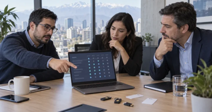 Equipo de TI, seguridad y gerencia revisa una matriz de accesos privilegiados