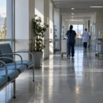 Ilustración referencial del sector de Hospital Clínico Universidad de Chile; no corresponde a sus instalaciones ni al incidente