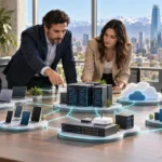Equipo revisa un inventario de activos tecnológicos para asignar responsables