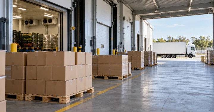 Centro de distribución alimentaria ficticio; imagen referencial, no corresponde a Jampac ni al incidente