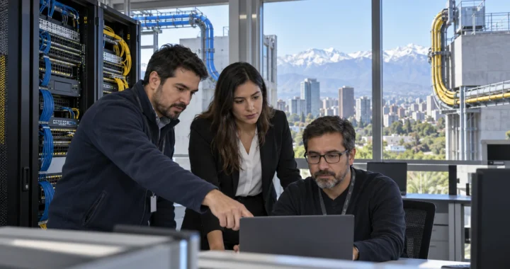 Equipo de TI evaluando la redundancia de conectividad empresarial