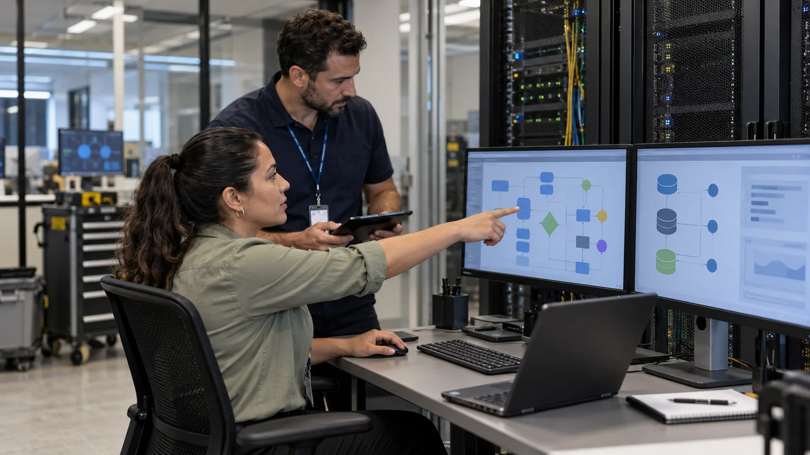 Equipo verifica evidencia técnica de un proveedor tecnológico